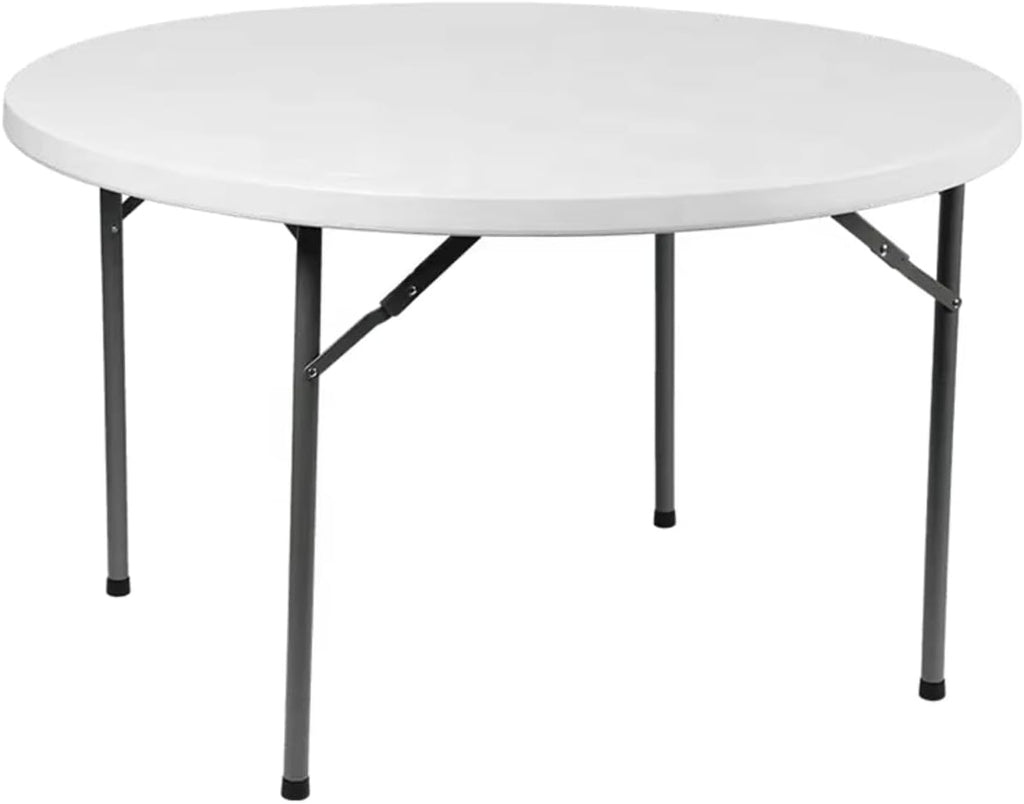 (10 Pack) 72 Inch Round Folding Table – Durable Plastic, Commercial Strength – Ideal for Events, Parties, Banquets