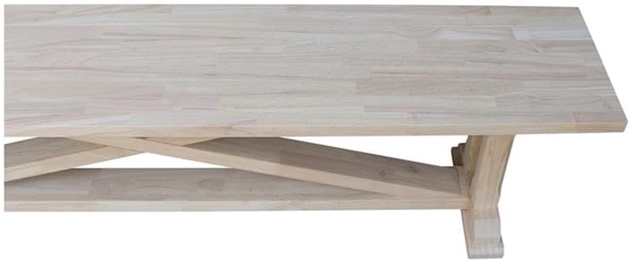IC INTERNATIONAL CONCEPTS Alexa Bench Unfinished