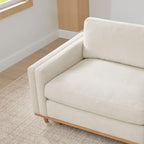 CHITA 114” Super Large Sectional Modular Sofa, Down Filled, 5 Seat, Linen | Down Filled, Sectional Modular Sofa, Super Large, Luxury, Extra-Deep Seats, High-leg Design
