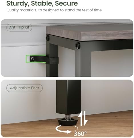 102.4" Behind Couch Table with 2 Fast Charging Stations, 7.1" Narrow Skinny Sofa Table with 4 Power Outlets, 4 USB-A, 2 USB-C for Console Entryway, Black Oak