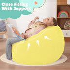 HABUTWAY 2FT Bean Bag Chair,Giant Bean Bag Chairs for Teens Adults,Big Bean Bags with Memory Foam Filled, Large Beanbag Chairs with Soft Corduroy Cover-Yellow