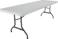Lifetime 22980 8-Foot Commercial Folding Table, White Granite HDPE Top, Steel Frame