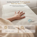 Cloud Couch Sectional 146.5'' Oversized Modular Deep Seat Sofa Bed Comfy White Cloud Couch with Washable Cover for Living Room 4 Seater with 4 Ottoman