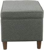HomePop 24" Storage Ottoman, Gray (K7732-F2281-V), Large