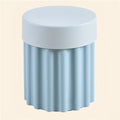 Storage Round Side End Table, Small Coffee Table with Stool Lids, Pla Sofa Table for Living Room, Home and Office(Blue)