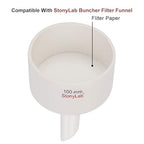 stonylab Quantitative Filter Paper Circles, 3-Box 94 mm Diameter Cellulose Filter Paper with 20 Micron Particle Retention Medium Filtration Speed, Set of 3 x 100 Pcs