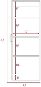 Tuhome Belleria Pantry Engineered Wood Pantries in White