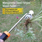 Weed Puller Tool, 2023 New Durable Garden Weed Pulling Tool, Portable Garden Weeder Tool for Vegetable Gardening Backyard Farm Planting & Weeding (Rubber Handle)