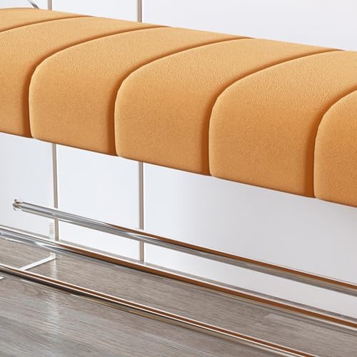 Foot Stool Shoe Changing Stool Transparent Acrylic Bench Bedroom Cloakroom Simple Home Door Wearing Shoe Stool Entryway Bench(A,M 100cm)