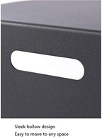 Telephone Table, Black Sofa Side End Tables Living Room,C Shaped End Table,Carbon Steel Telephone Tables,Snack Side Table for Sofa Couch and Bed(Color:Black,Size:15.7414.