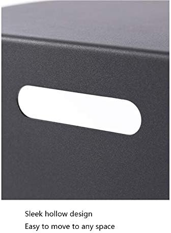 Telephone Table, Black Sofa Side End Tables Living Room,C Shaped End Table,Carbon Steel Telephone Tables,Snack Side Table for Sofa Couch and Bed(Color:Black,Size:15.7414.