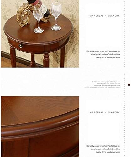 Telephone Table, American Telephone Tables,Round Coffee Table,Side Table with Drawer (