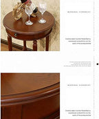 Telephone Table, American Telephone Tables,Round Coffee Table,Side Table with Drawer (