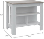 8-Shelf 2-Door Kitchen Island and Pantry Cabinet Set | Includes 8 shelves and 2 doors for expanded storage capacity