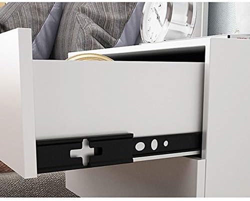 Telephone Table, Bedroom Bedside Table Multifunction Storage Rack Living Room Sofa Side Table Coffee Table Telephone Table 1 Drawer(White