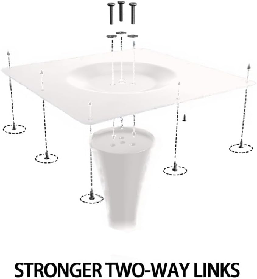 24" Round Tulip Dining Table, Mid-Century Modern Kitchen Table for 2-3 People, Small Space Bistro Table for Kitchen Living Room Balcony Office