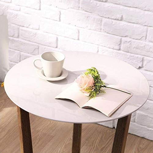 Telephone Table, Round Sofa Side End Tables Coffee Table/Nightstand,Plant/Telephone/Vase Holder for Living Room Bedroom Small Space(Color:Wood Grain,Size:19.6819.6821.65i