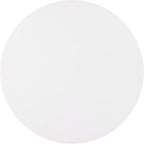 First of a Kind White Concrete Side Table with Smooth Curves - Round Coffee Table for Indoor/Outdoor Use - Durable & Stylish Neutral Design - 20.5" W x 20.5" D x 20" H