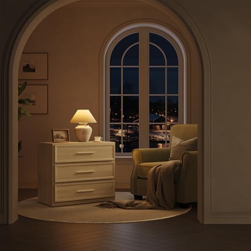 SICOTAS Oversized Night Stand Set 2 for Bedroom 3 Drawer Bedsideside Table | Extra Large Nightstands with Storage Bed Side Table Set of 2 Side Table 31.3" Modern End Tables Living Room Sofa Couch Office