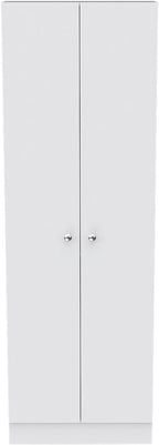 Multistorage Pantry Cabinet, Double Door, 5 Shelves, White