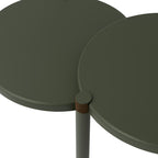 Leick Home Redonda Bay Side Tables 2 Pack, Urbane Bronze, Small Table 21.6 in H x 19.7 in W, Large Table 23.6 in H x 21.6 in W, 228361-BRZ