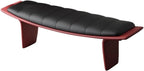 Modern Metal Living Room Shoe Changing Stool Bedroom Leather Upholstered Bed end Entryway(Large)