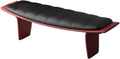 Modern Metal Living Room Shoe Changing Stool Bedroom Leather Upholstered Bed end Entryway(XL)