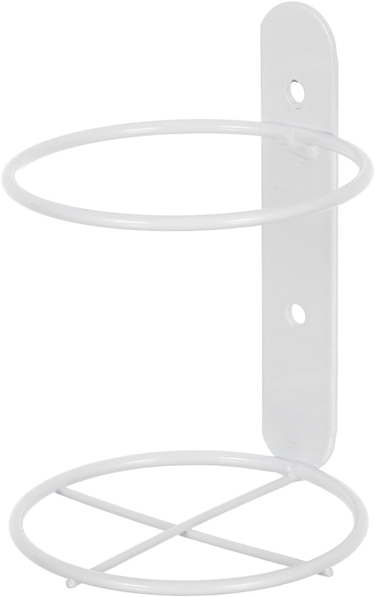 Wall-Mounted Wine Rack Single Bottle Holder Metal Wine Bottle Stand with Screws White for Kitchen Dining Bar
