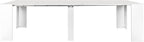 Henf Extendable Console Table with Extension Leaves, White Dining Room Table, 20''-118'' Expandable Dining Table for Living Room, Space Saving Extendable Dining Room Table for 2-12 Person