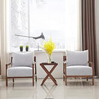 Telephone Table, Walnut Grain,Solid Wood Storage Tray X-Shaped Side Table,Telephone Magazine Table Square Side Table(Size:23.6215,7419.29in,Color:Walnut Wood)