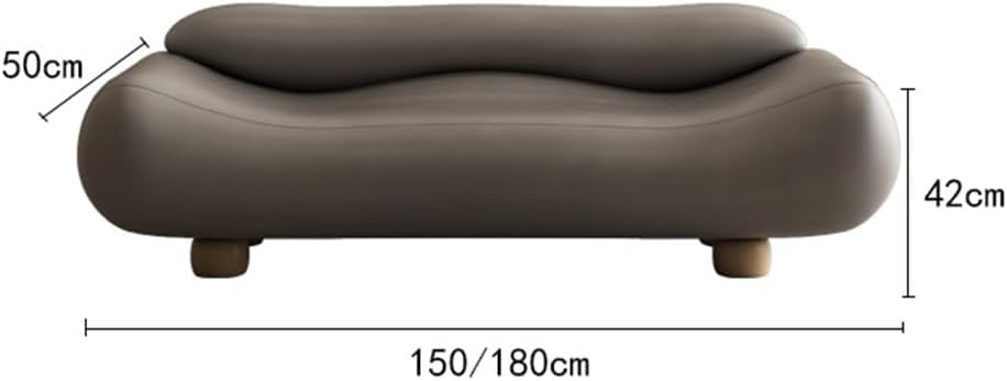 Modern High-end Wavy Bedroom Bed End Stool with Backrest Spring Bedside Couch Sofa Long Bench Entryway(Gris)