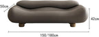 Modern High-end Wavy Bedroom Bed End Stool with Backrest Spring Bedside Couch Sofa Long Bench Entryway(Gris)