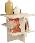 Telephone Table, Assemble Coffee Table,Sofa Side Table,Mobile Square Table,Telephone Table,2 Colors(Color:White,Size:19.6819.6820.86in)