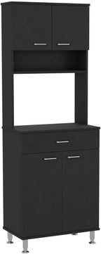 Tuhome Della 60 Pantry Black-Wenge