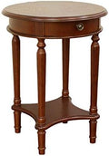 Telephone Table, American Telephone Tables,Round Coffee Table,Side Table with Drawer (