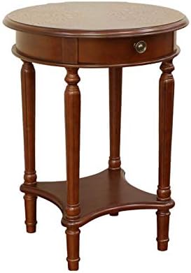 Telephone Table, American Telephone Tables,Round Coffee Table,Side Table with Drawer (