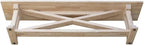 IC INTERNATIONAL CONCEPTS Alexa Bench Unfinished
