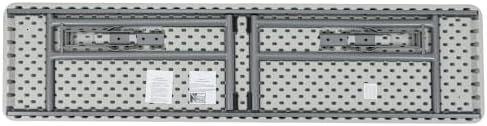 OEF Furnishings OEFBT-SEM1872 Commercial-Grade Premium Industrial Seminar Folding Table with Thick Blow-Molded Top and 16-Gauge Cantilever Steel Legs (Seminar, 18" × 72", Speckled Gray Top)