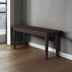 IC International Concepts, Shaker Styled Bench , 450lbs wt capacity, Solid Real Wood, Sturdy Parawood, Rich Mocha