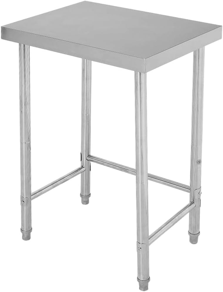 18X24x35 Inch Stainless Steel Table, NSF Heavy Duty Worktable with Open Base, Rust-Resistant Utility Prep Table for Kitchen, Restaurant, Garage, Indoor/Outdoor