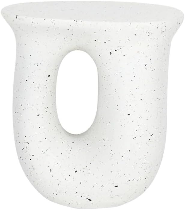End Tables U-Shaped Geometric Concrete Decorative Table for Indoor and Outdoor Use