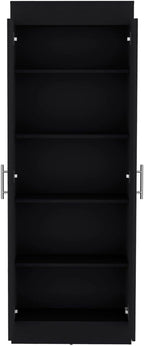 Pantry Cabinet Clinton, Kitchen Storage, Black