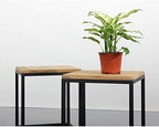Telephone Table, Nesting Table,Small Wooden Table,Small Apartment Sofa/Telephone Side Table,Table Set,2 Pcs(Black-2 pcs