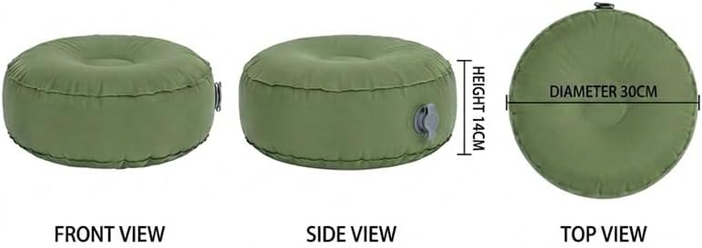 Inflatable Stool Camping Seat Foldable Sofa Leg Pads Cushion for Outdoor Hiking Travel Home Office Use Lightweight Durable Portable Navy