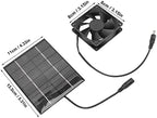Solar Panel Fan, 2W Greenhouse Ventilation Solution Exhaust Air Ventilation Heat Dissipation Tool, Solar Panel Powered Fan Mini Ventilator, Solar Fan Exhaust Fan, For Greenhouse Shed