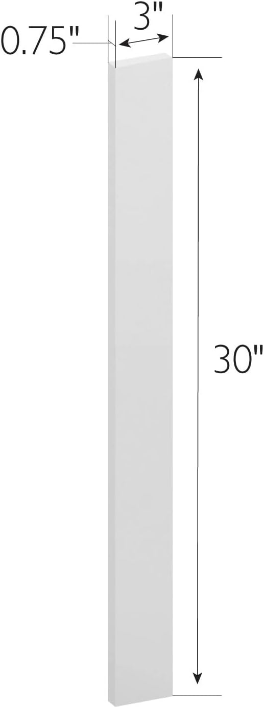 Design House Brookings Kitchen Cabinet Filler 30x3x0.75, Sherwin Williams® White, 561811