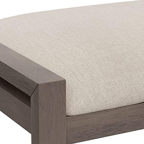Hillsdale Furniture Amelia Vanity Stool, Antique Gray