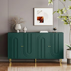 60" Modern Sideboard Buffet Accent Cabinet with Shelves Green