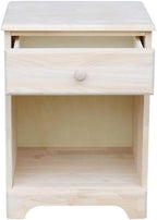 IC INTERNATIONAL CONCEPTS Nightstand Unfinished