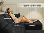 Cloud Modular Sectional Sofa, Comfy Couch for Living Room, Modern L-Shaped Couch with Reversible Chaise, Customizable Sleeper Sofa with Non Slip, No Assembly & Deep Seat, Black